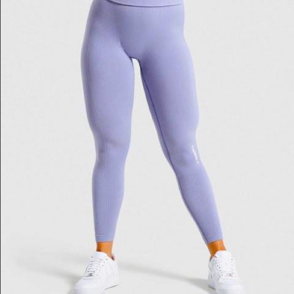 Gymshark power down leggings steel blue